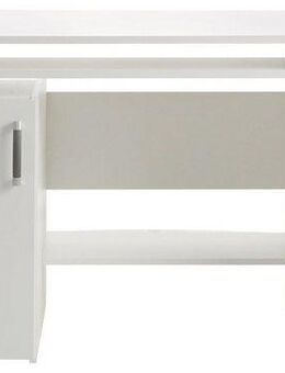 VOGL Möbelfabrik Schreibtisch Tim mit seitlich offenen Fächern & Tastaturauszug, Druckerablage, 1 Schublade, Breite 138 cm, Made in Germany