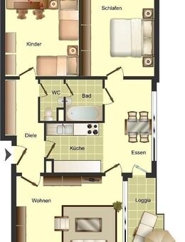 3-Zimmer-Wohnung mit Balkon und Aufzug im Haus im Angebot - Remscheid