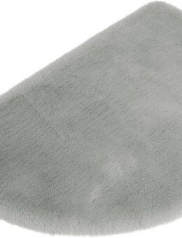 my home Badematte Rabbit Badematten, Badvorleger, Badezimmer Teppich, Höhe 30 mm, rutschhemmend beschichtet, fußbodenheizungsgeeignet, schnell trocknend, strapazierfähig, Polyester, halbrund, Kaninchenfell-Haptik, Badteppich, rechteckig, rund & als...