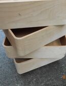 4 Vintage Holzschubladen mit RUNDEN Ecken von Hülsta in 80335