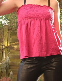 Pinkes Trägerloses, Bandeau Top, Esmara, Babydoll, Gr. S - Düsseldorf