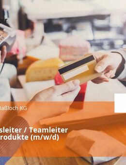 Abteilungsleiter / Teamleiter Molkereiprodukte (m/w/d) - Haßloch