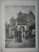 Grafik : Auf der Hochzeitsreise. , Gemälde von Robert von Forell. , aus dem Jahr 1887 , Blatt 38cm x 27,5cm , M24 in 02828