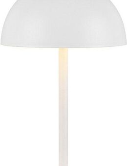 Reality Leuchten LED Tischleuchte MUNOZ, Akku Tischleuchte mit Touchdimmer + USB Anschluss, IP20 indoor, Dimmfunktion, USB-Ladefunktion, mehrere Helligkeitsstufen, LED fest integriert, Warmweiß, bis zu 10h Akkulaufzeit, laden per USB max 7-9h, Akku...