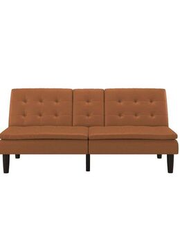 Dorel Home Schlafsofa MAINE, Kinosofa mit Relax- und Bettfunktion, 2 Getränkehalter, Liegefläche 190 x 110 cm, Webstoff und Kunstleder