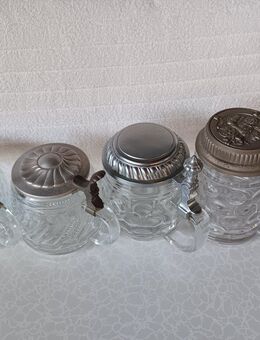 4 Bierkrug mit Deckel - Mönchengladbach