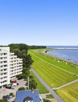 helle 2-Zimmer-Wohnung mit EBK und Balkon mit Panoramablick auf Elbmündung und Schifffahrtsweg - Cuxhaven