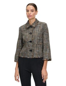 Betty Barclay Jackenblazer Betty Barclay Damen Casual-Blazer mit Fransen Material