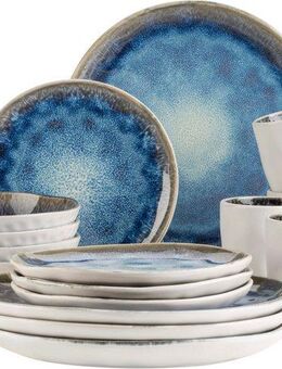 MÄSER Kombiservice FROZEN, Kombiservice, Steinzeug (16-tlg), 4 Personen, Steinzeug, Geschirr-Set, Service