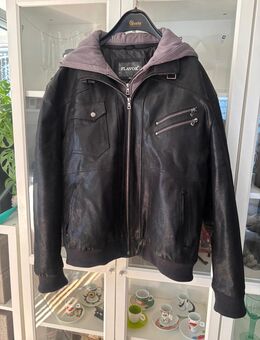 Lederjacke mit abnehmbarem Hoody in XXL - Wermelskirchen