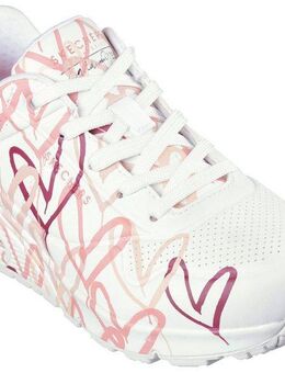 Skechers UNO-SPREAD THE LOVE Wedgesneaker Freizeitschuh, Halbschuh, Schnürschuh mit coolem Graffiti-Print