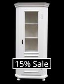 Sale 15%, Eckvitrine, Vintage, antik, shabby-chic Stil (1363) in 74366