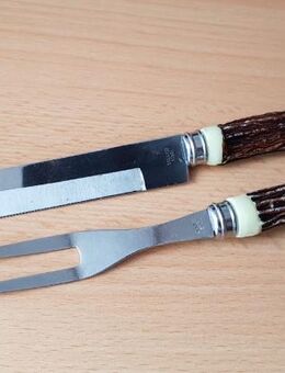 Tranchierbesteck Jagdbesteck mit Horngriff - Grabau (Landkreis Stormarn)