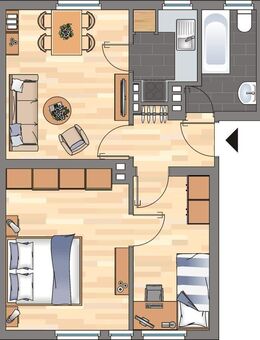 Demnächst frei! 2-Zimmer-Wohnung in Wilhelmshaven Fedderwardergroden - Wilhelmshaven