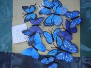 12 Schmetterlinge blau, weiß schwarztöne - Friedrichsdorf