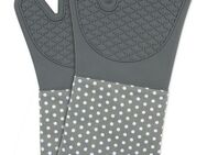 WENKO Topfhandschuhe Modell Silikon, (Set, 2-tlg), Ofen- und Grillhandschuhe, Hitzeschutz, Baumwollinnenseite, 1 Paar
