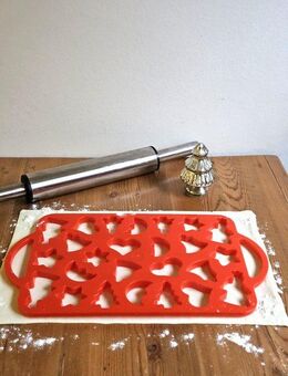 Ruco Ausstechform, Kunststoff, (Set, 2-St), Ausstechschablone für Weihnachtsgebäck