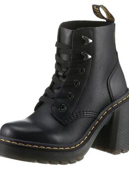 DR. MARTENS Jesy Schnürboots, Blockabsatz, Stiefelette mit modischen Metall Eyelets