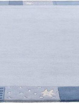 THEKO Wollteppich Royal Ganges, rechteckig, Höhe: 13 mm, 95% Wolle, mit Bordüre, ideal im Wohnzimmer & Schlafzimmer