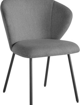 LeGer Home by Lena Gercke Esszimmerstuhl Galilea (Set, 2 St), mit elegantem Strukturstoffbezug und stabilem Metallfuß