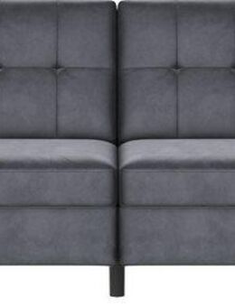 Dorel Home 3-Sitzer Hartford II, Bettfunktion, Rückenlehne 2-teilig, 3-fach verstellbar, Sitzhöhe 43 cm