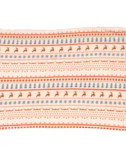 TIAKI Kuscheldecke mit nordischem Wintermuster - Größe S: L 100 x B 70 cm