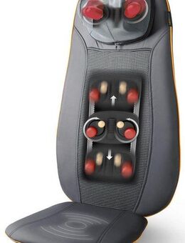 Medisana Shiatsu-Massagesitzauflage MCN 88930, 3 Massagezonen, Nackenmassage, Rotlicht-/Wärmefunktion, waschb. Bezug