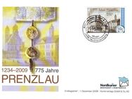 Nordkurier: MiNr. 56, 01.12.2008, "775 Jahre Prenzlau", Ganzstück (Umschlag), Ersttagsstempel - Brandenburg (Havel)