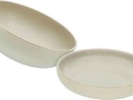 CreaTable Salatschüssel Uno, Steinzeug, (Set, 2-tlg), Vintage-Look, Ø 26 cm, Made in Europe