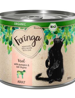 Feringa Bio Menü 6 x 200 g - Bio Kalb mit Kürbis und Katzengamander