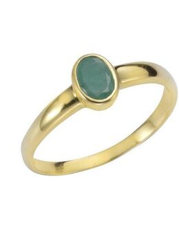 Vivance Fingerring 375/- Gelbgold mit Smaragd