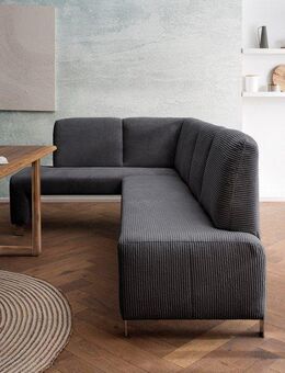 exxpo - sofa fashion Eckbank Intenso, viele Bezugsstoffe Cord, Leder, Struktur 244/157 cm (B/T), hohe Bodenfreiheit, frei im Raum stellbar, hoher Sitzkomfort