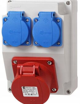 Baustromverteiler - Festes Steckdose 16A 5P 2x230V - Ingolstadt