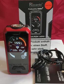 Smoant Charon mini rot, FP. 50€,. Neuwertig !  SAMMLUNGSVERKLEINERUNG! Akkuträger, E Zigarette, Mod Box, Vape. - Bühl