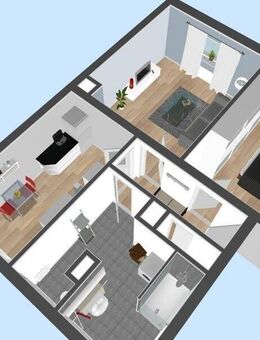 Hochwertig sanierte 2-Raum-WE im EG / Erstbezug! - Schleiz