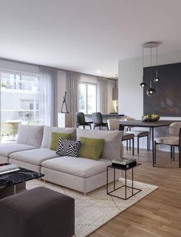 Neubau mit Wohlfühlambiente: Sonnige 2-Zimmer-Wohnung mit Dachterrasse - München