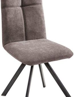 massivline&more 4-Fußstuhl SK Kota, Stuhl, Esszimmerstuhl, Küchenstuhl (2 St), Gestell Metall schwarz