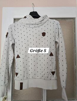 Naketano Pullover mit Knöpfen weiß mit Ankern Größe S - Berlin