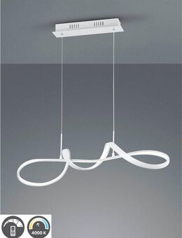 Reality Leuchten LED Pendelleuchte Perugia, Dimmfunktion, mehrere Helligkeitsstufen, LED fest integriert, Neutralweiß, Deko Hängelampe höhenverstellbar dimmbar neutralweiß 4000K, 4500 Lumen