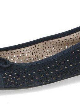 Caprice Ballerina, Blockabsatz, Businessschuh, Bequemschuh mit dezenter Zierschleife