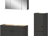 GERMANIA Badmöbel-Set Ameca, (3-St), Badezimmer-Set aus Waschbeckenunterschr., Spiegelschr. & Schrank