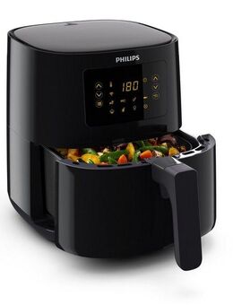 Philips Heißluftfritteuse Airfryer HD9255/90, 4,2 l, 1400 W, Rapid Air Heißlufttechnologie, WiFi Konnektivität, Warmhaltefunktion