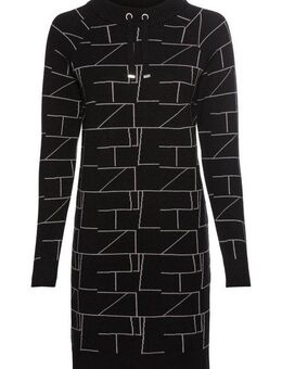 Laura Scott Strickkleid aus kuscheligem Jacquardstrick mit Grafik-Motiv
