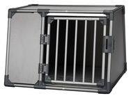 Trixie Transportbox Aluminium graphit - B 92 x T 78 x H 64 cm (Größe L)