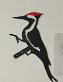 Garten Dekoration Rotspecht Specht Schwarz Rot Imitation Balkon / Terrassen in 42549