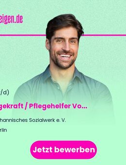 Pflegekraft / Pflegehelfer (m/w/d) Vollzeit / Teilzeit - Berlin