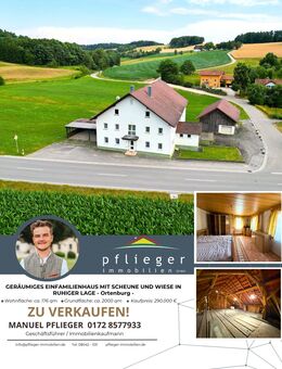 Geräumiges Einfamilienhaus mit Scheune und Wiese in ruhiger Lage - Ortenburg