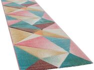 Paco Home Läufer Kosy 310, rechteckig, Höhe: 15 mm, Teppich-Läufer, Kurzflor, modernes Design, Pastell-Farben