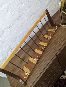 Garderobe Hutablage 60er Jahre Holz - Ginsheim-Gustavsburg