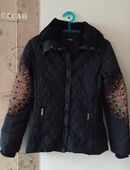 Damenjacke Desigual; Größe 36/schwarz mit Muster in 51105
